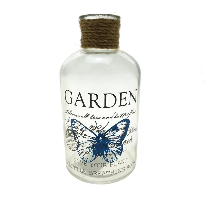 6 inch garden glass bottle