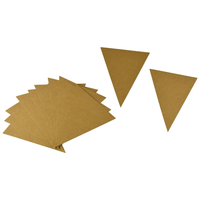 6 inch triangle craft flags durable shapes