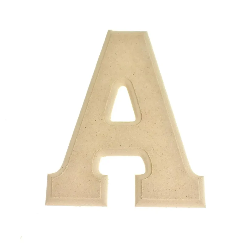 6 inch wooden beveled letters numbers pressed board