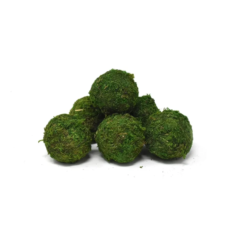 6 piece decorative moss ball bowl fillers