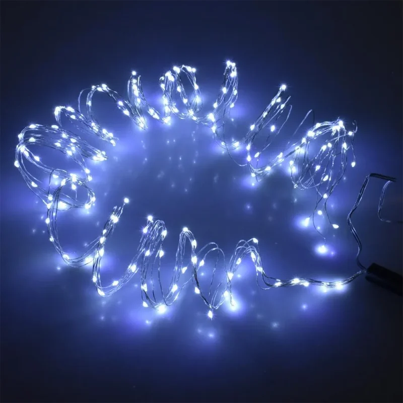 6 strand copper wire fairy lights cool white 10ft