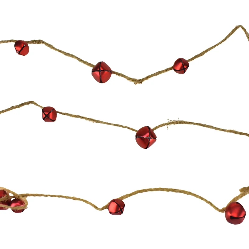 6ft christmas jingle bells garland