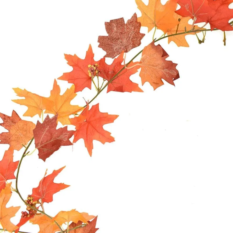 6ft fall maple leaf garland autumn decor