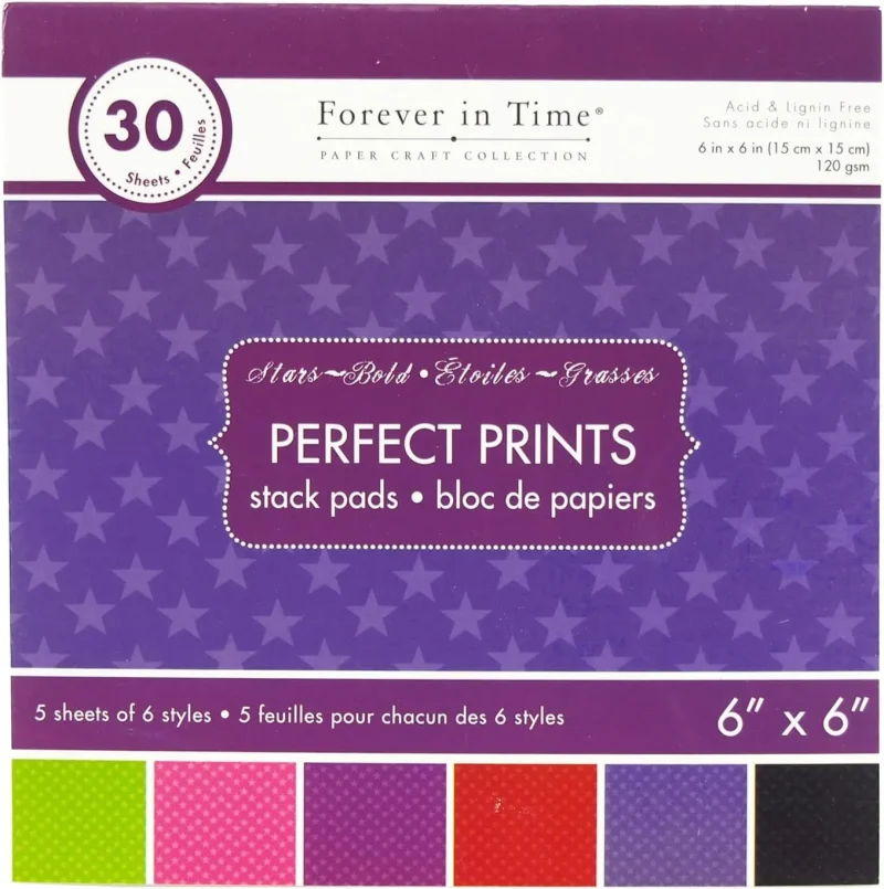 6x6 paper stack pads for creative projects