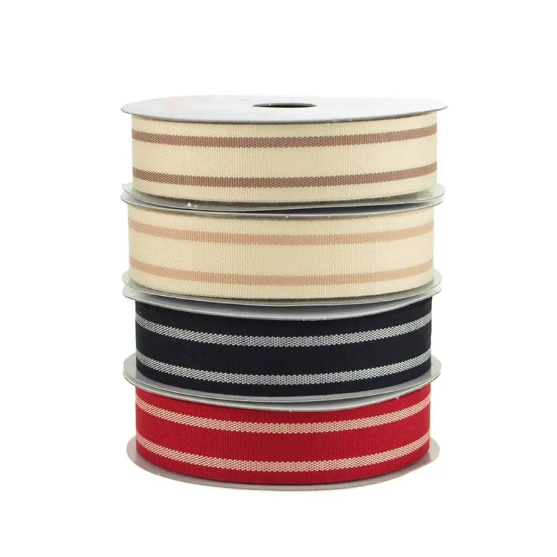 7 8 grosgrain ribbon 10 yards dual stripe design