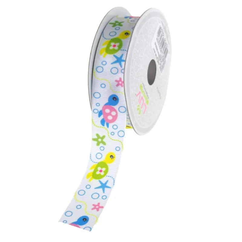 7 8 swimming turtle satin ribbon 10 yards