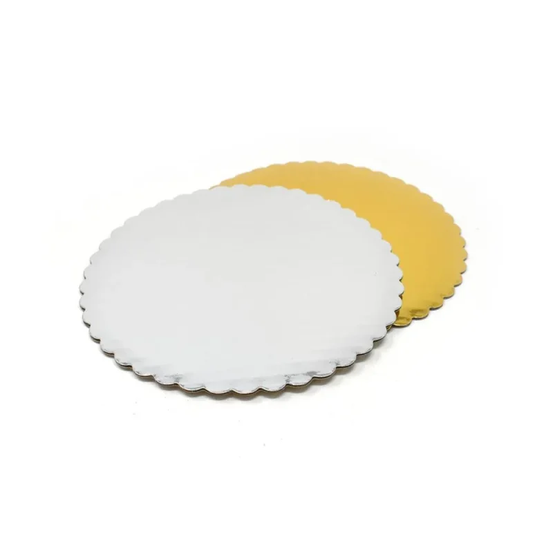 8 inch scalloped round cake circles 6 pack