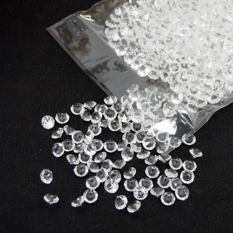 8mm acrylic gemstone diamonds 800 piece set