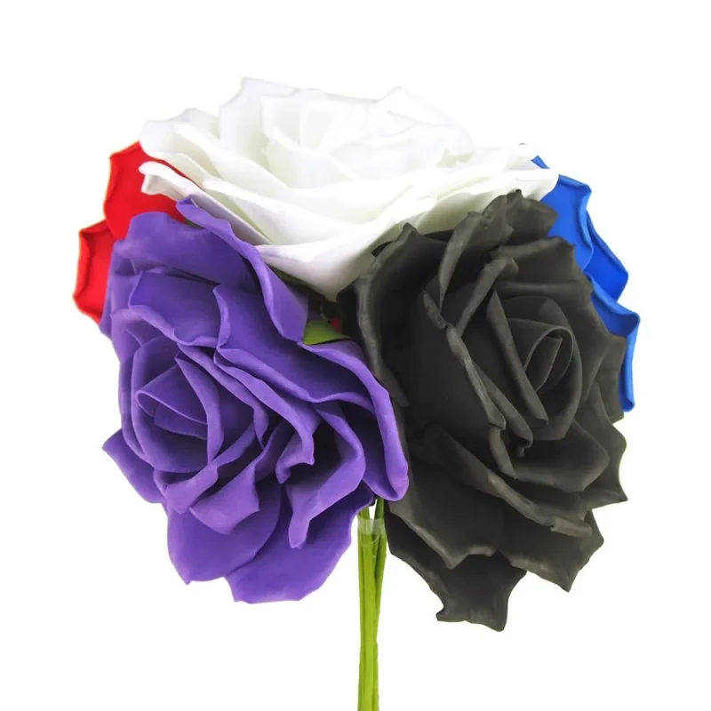 9 inch rose foam flower with stem