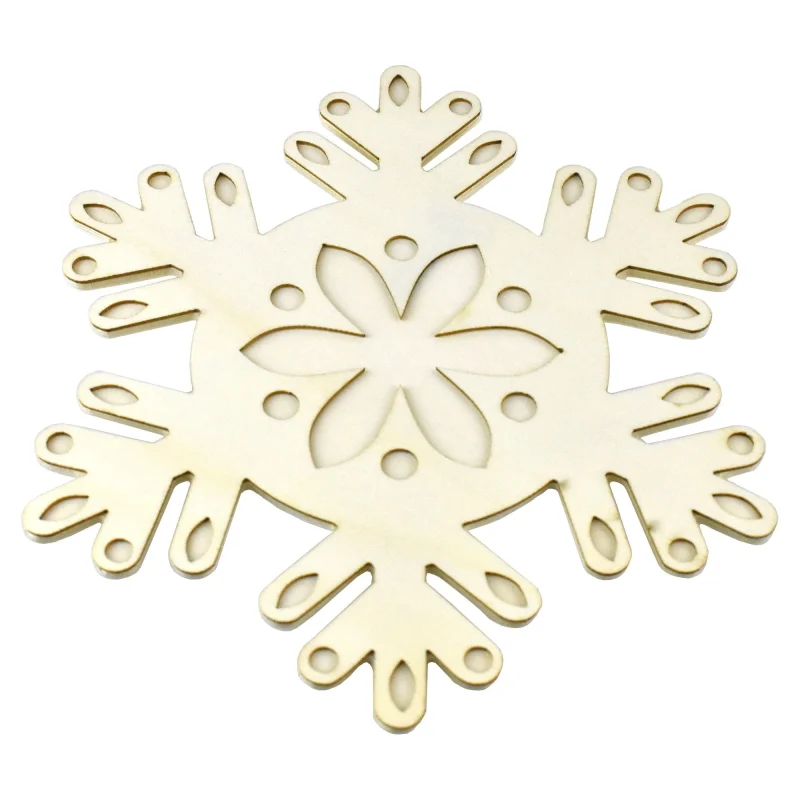 9 inch wooden snowflake christmas craft