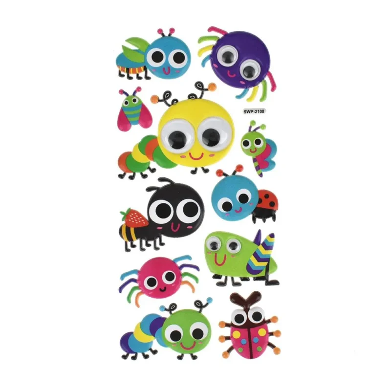 a bug s life puffy stickers 11 piece googly eye set