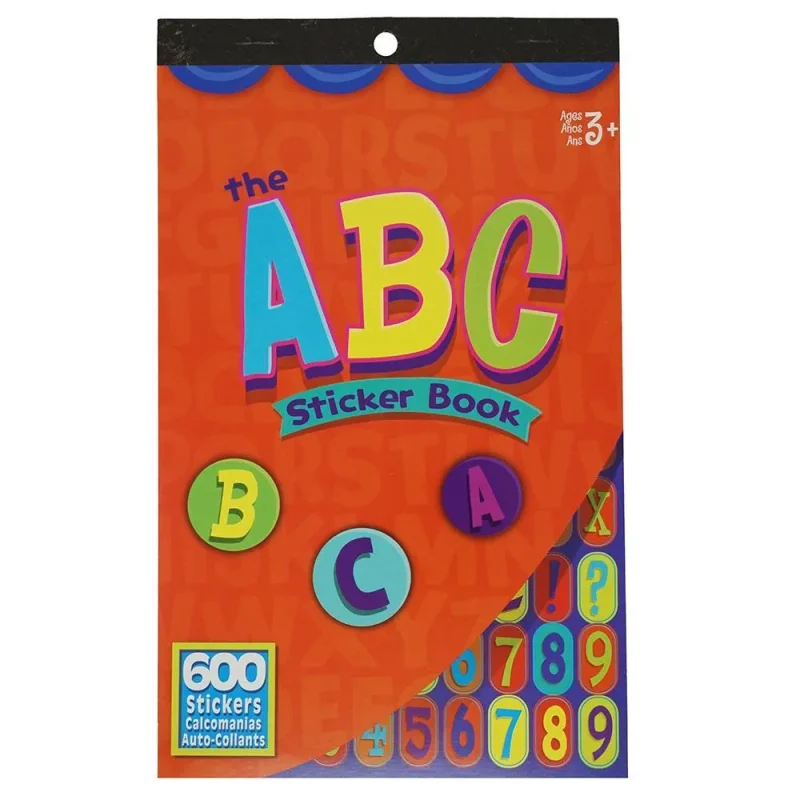 abc numbers craft sticker collection 600 piece variety pack