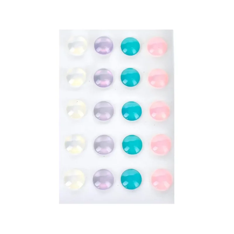 acrylic iridescent stone stickers 20 pack