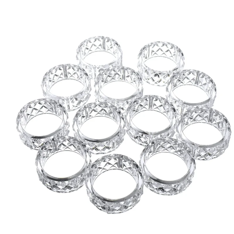 acrylic napkin holder rings 2 12 pack