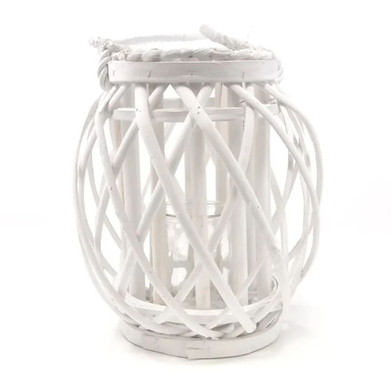 antique white wooden rustic lantern 9 5