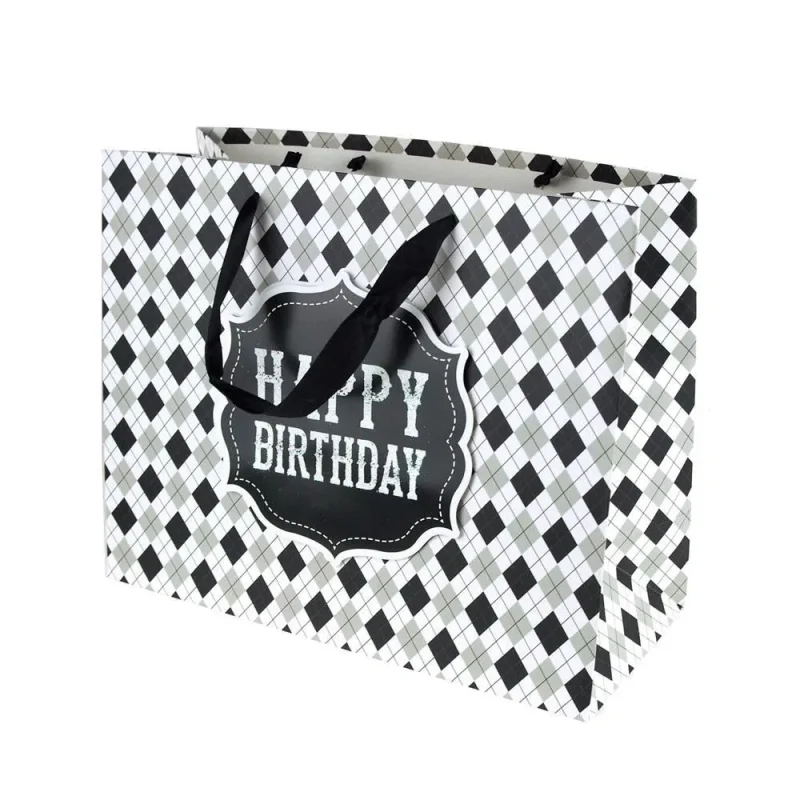 argyle checkered gift bags 10