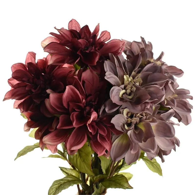 artificial dahlia flower bush 20 inch