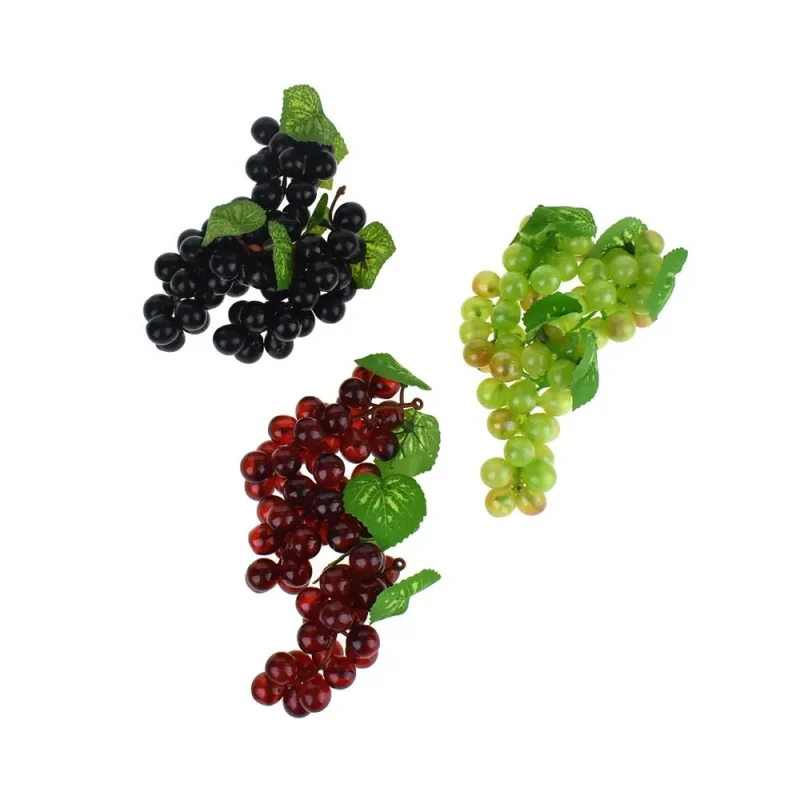 artificial grape bunch decor 4 inch 12 piece set