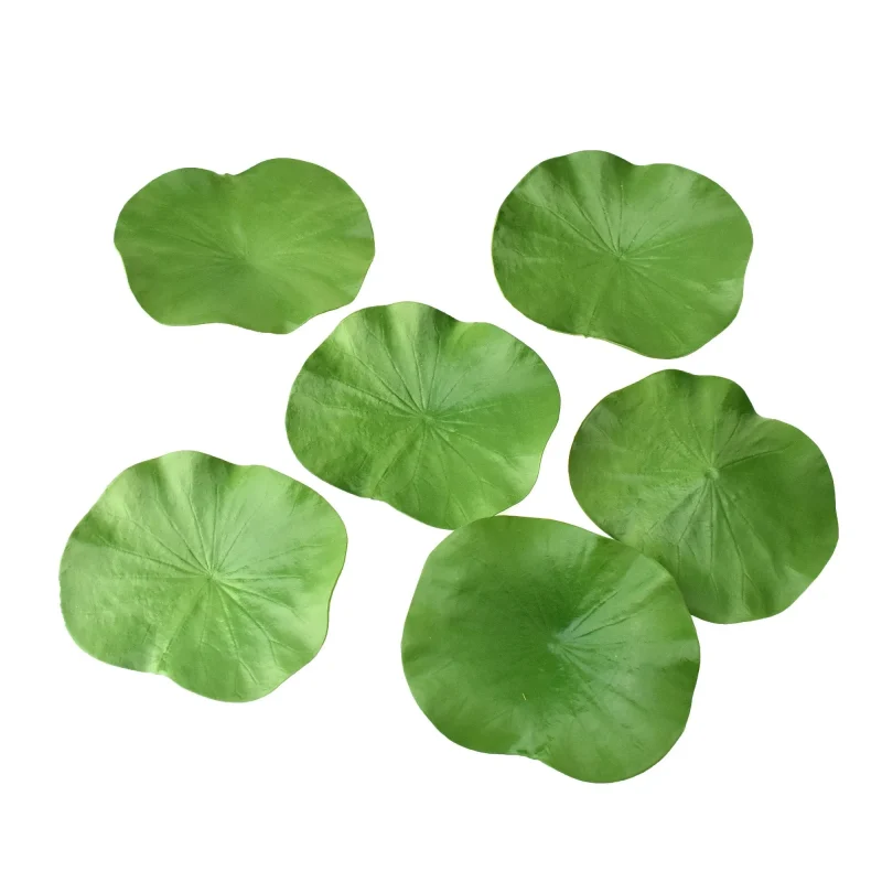 artificial lotus leaf coasters 6 pack 4 75 inches