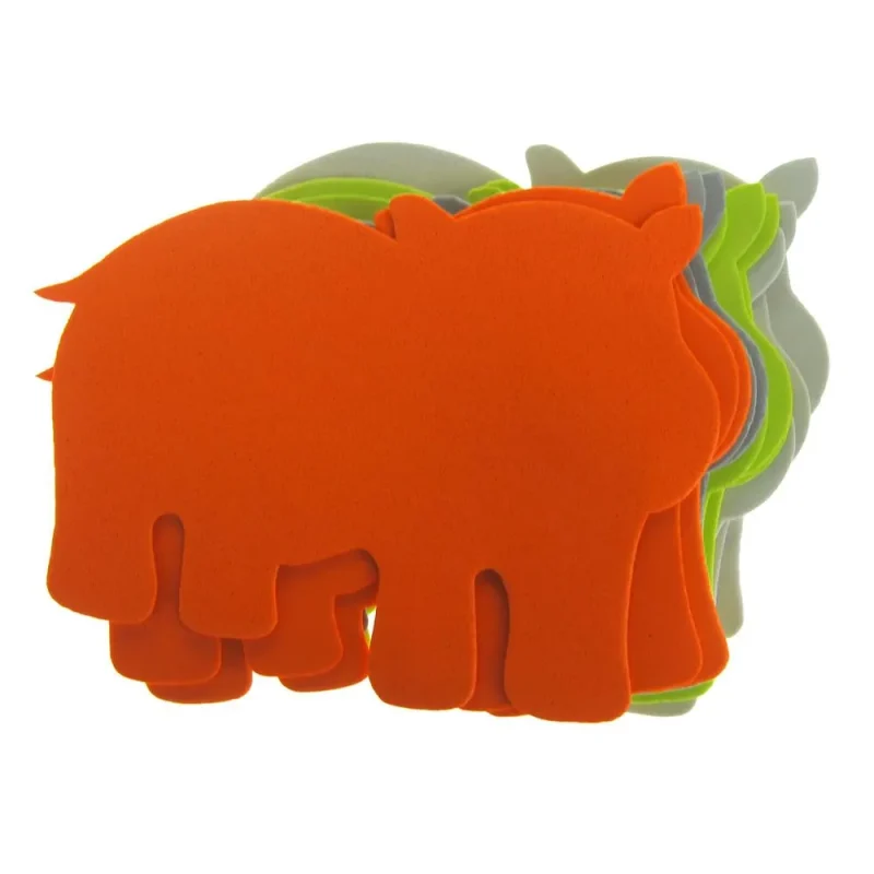 assorted 5 5 hippo foam shapes 12 pack vibrant colors