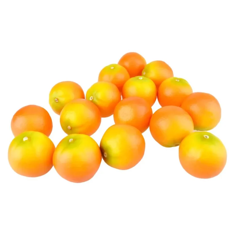 assorted fake oranges 1 25 inch 16 pack