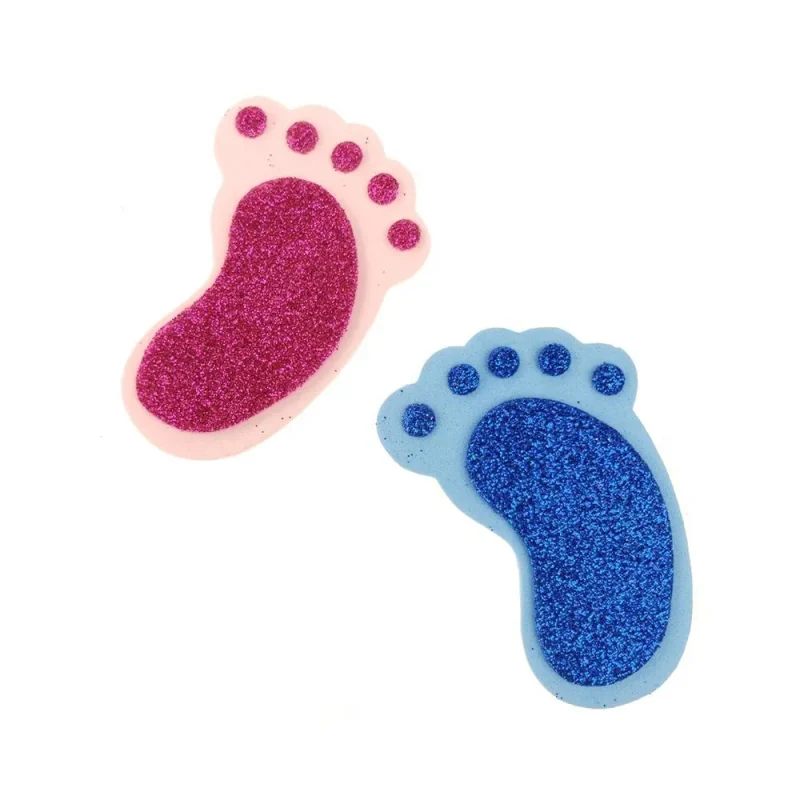 baby footprint foam cut outs 2 3 4 inches 10 pack