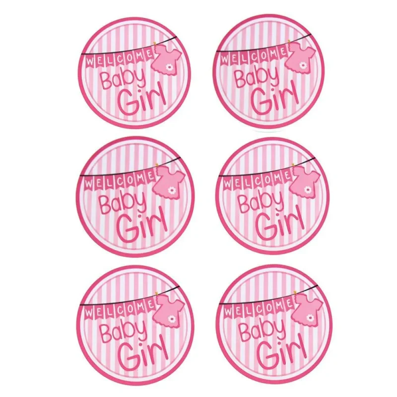 baby seal paper stickers light pink 2 x 12 pack