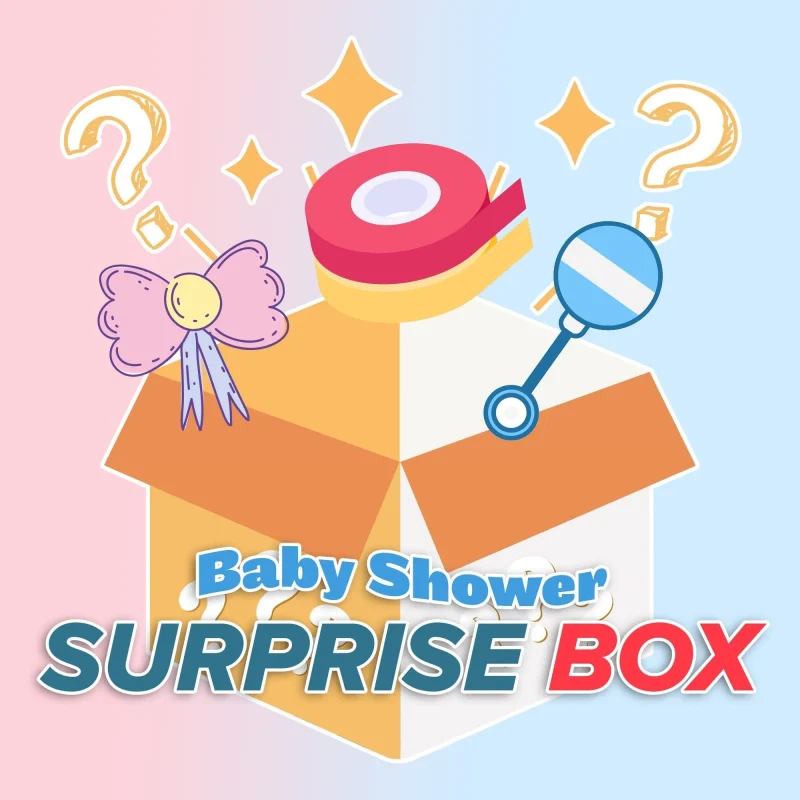 baby shower ribbon mystery box small surprise assortment