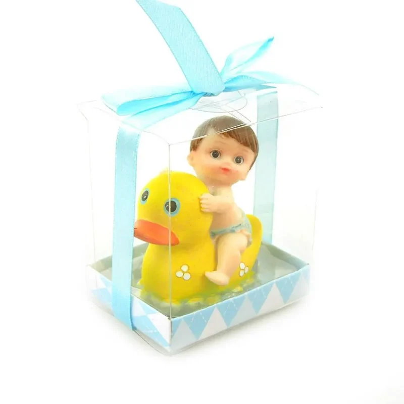 baby souvenir favors light blue duck 3 3 4 inch