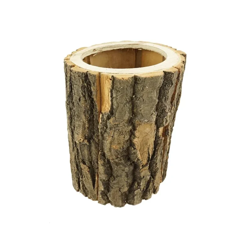 bark planter 7 3 4 wooden decor