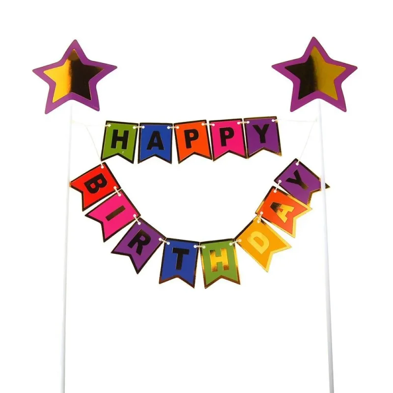 birthday cake topper banner 11 5