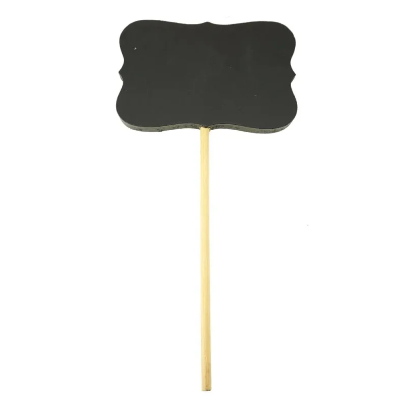 black 7 3 4 scalloped chalkboard stick edgy design