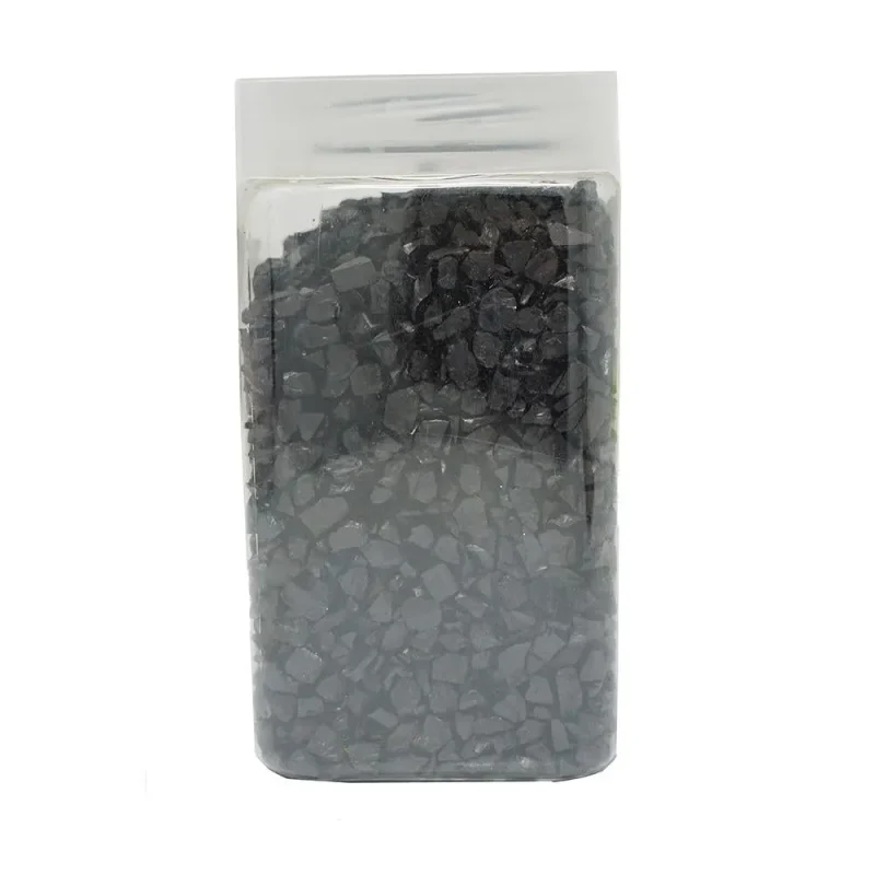 black crushed glass vase filler 500g