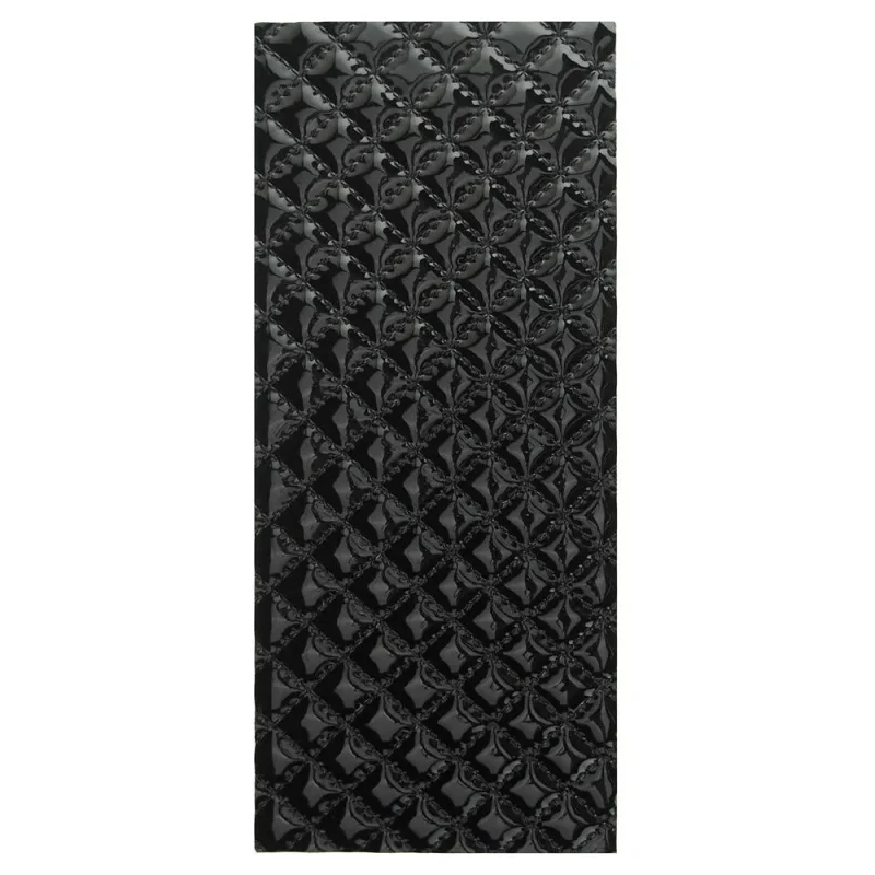 black leatherette diamond self adhesive sticker sheet 9 3 4 inch