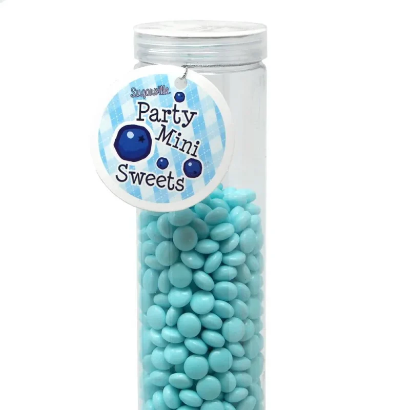 blue hard candy party favors 450g 12 plastic tubes