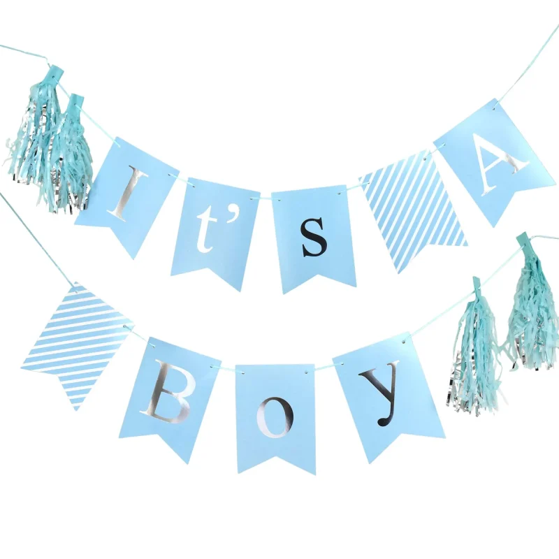 boy tassel party banner 10ft celebration decoration