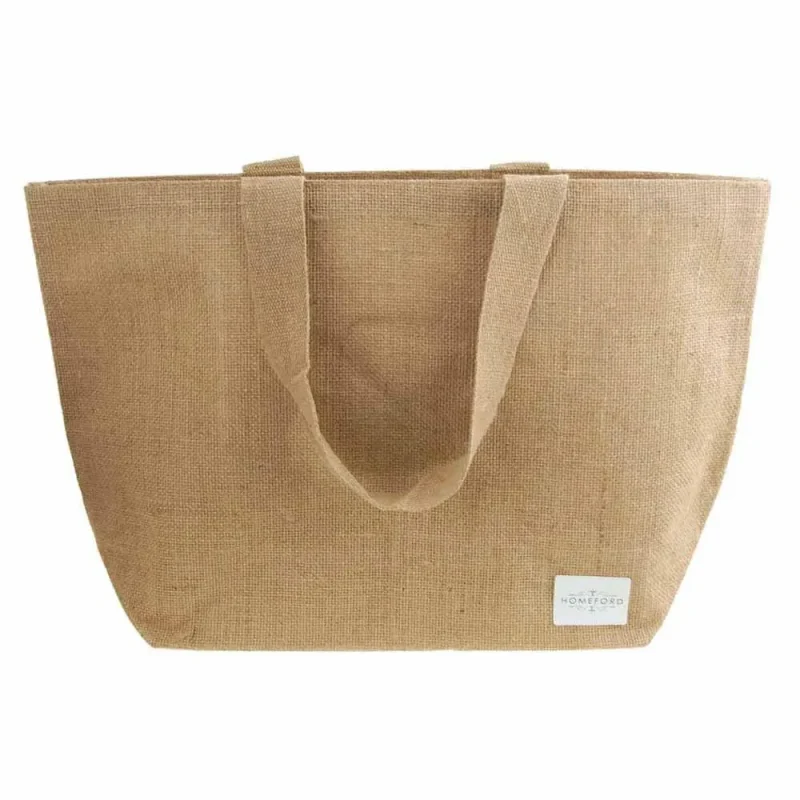 burlap beach tote bag 22 inch natural