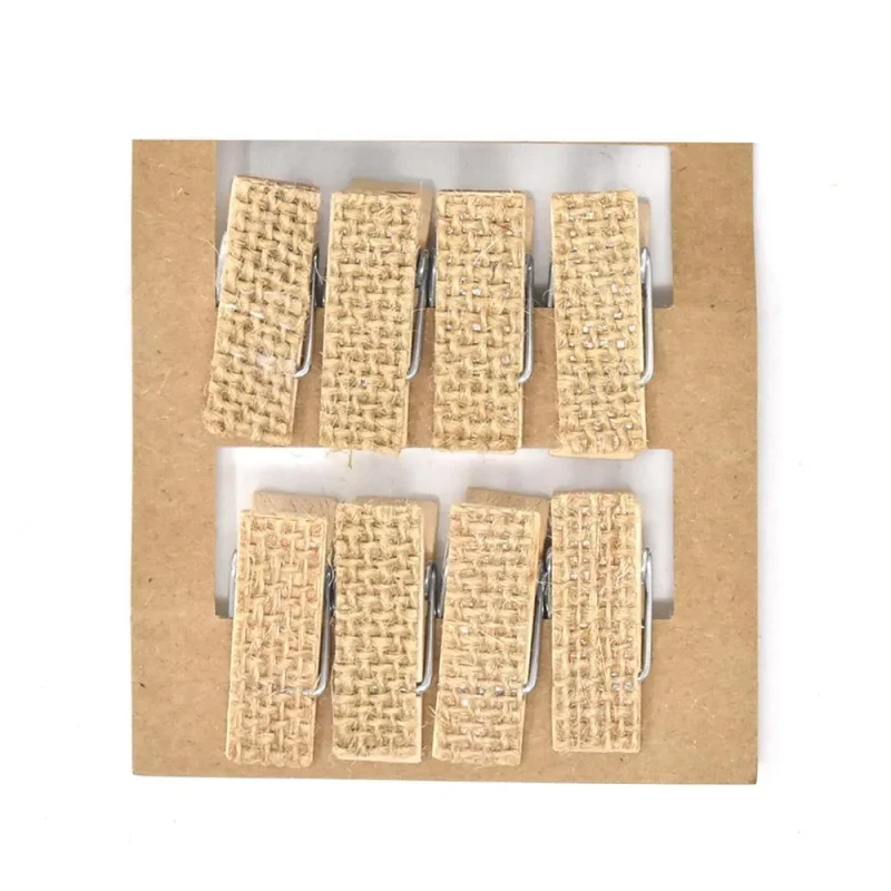 burlap clothespins natural 1 1 4 inch 8 pack