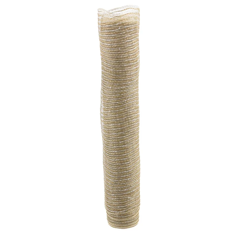 burlap floral mesh roll 21 x 10 yards ivory