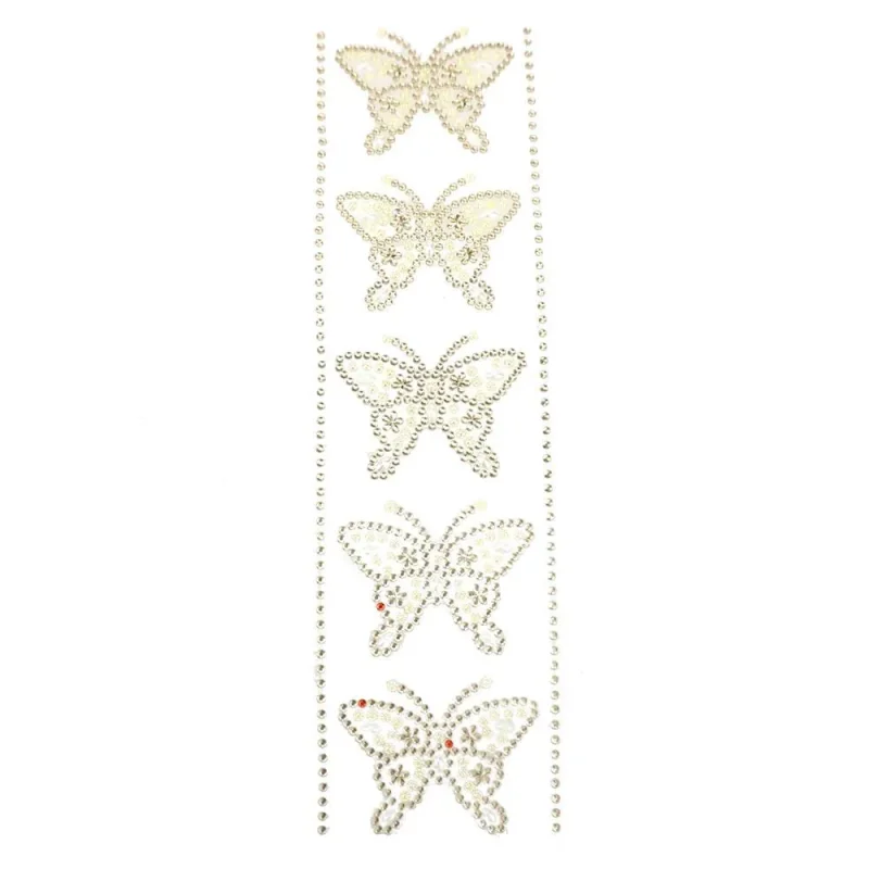 butterfly rhinestone stickers 5 pack self adhesive