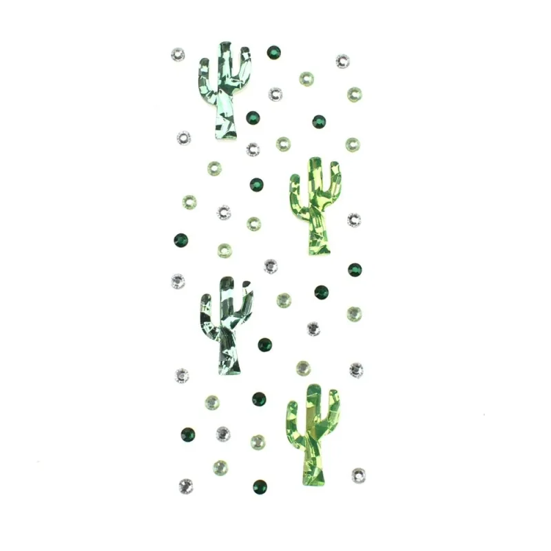 cactus gem stickers 44 piece set