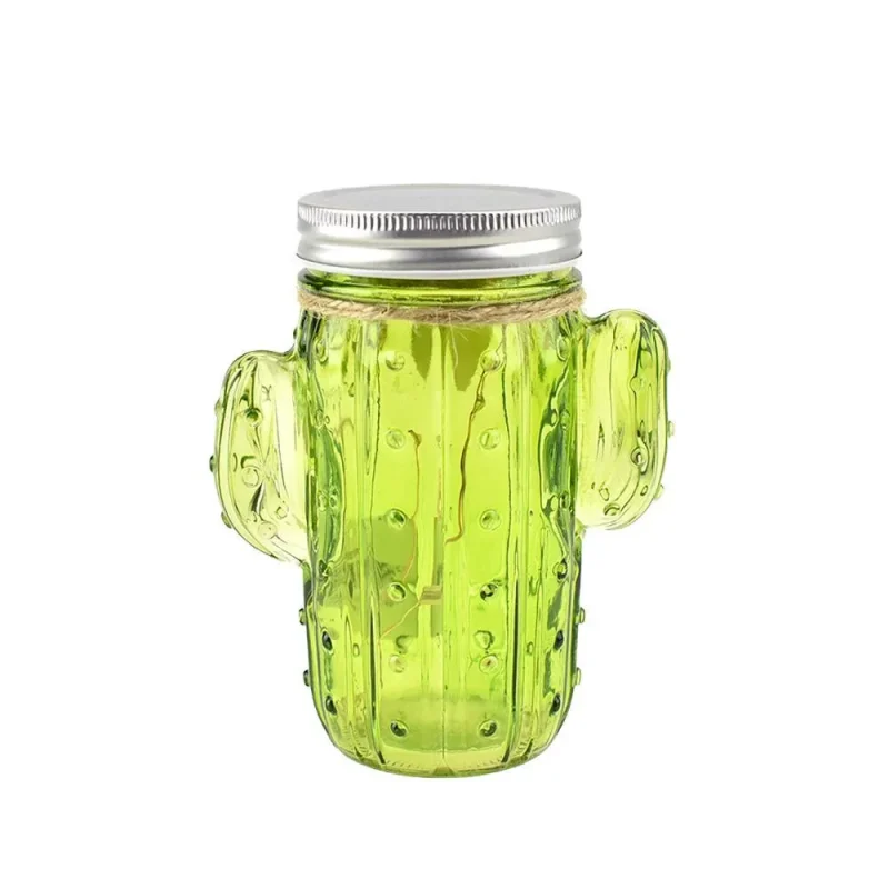 cactus shape led mason jar light 5 5 inch