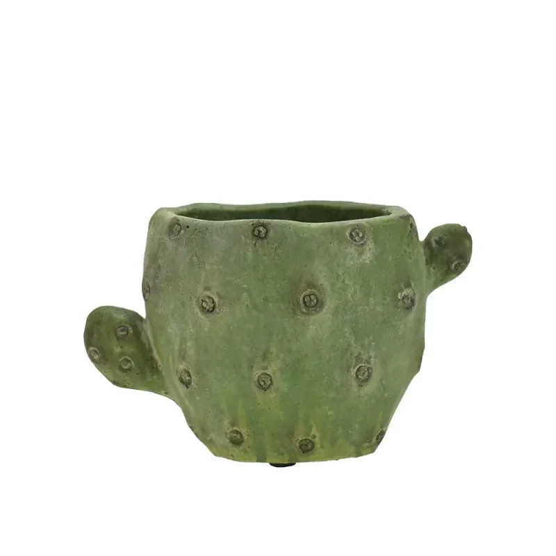 cactus shaped cement planter 6 5 inch