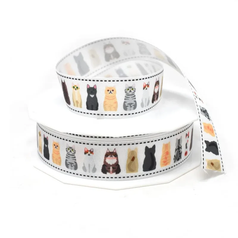 cats precious pets 7 8 satin ribbon 20 yard