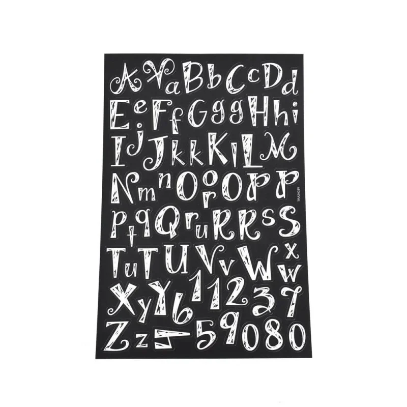 chalkboard alphabet stickers 73 piece set