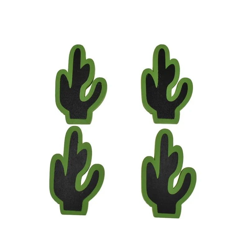 chalkboard cactus wood stickers 2 x 4 pack self adhesive decor