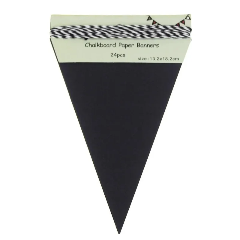 chalkboard triangle paper banners