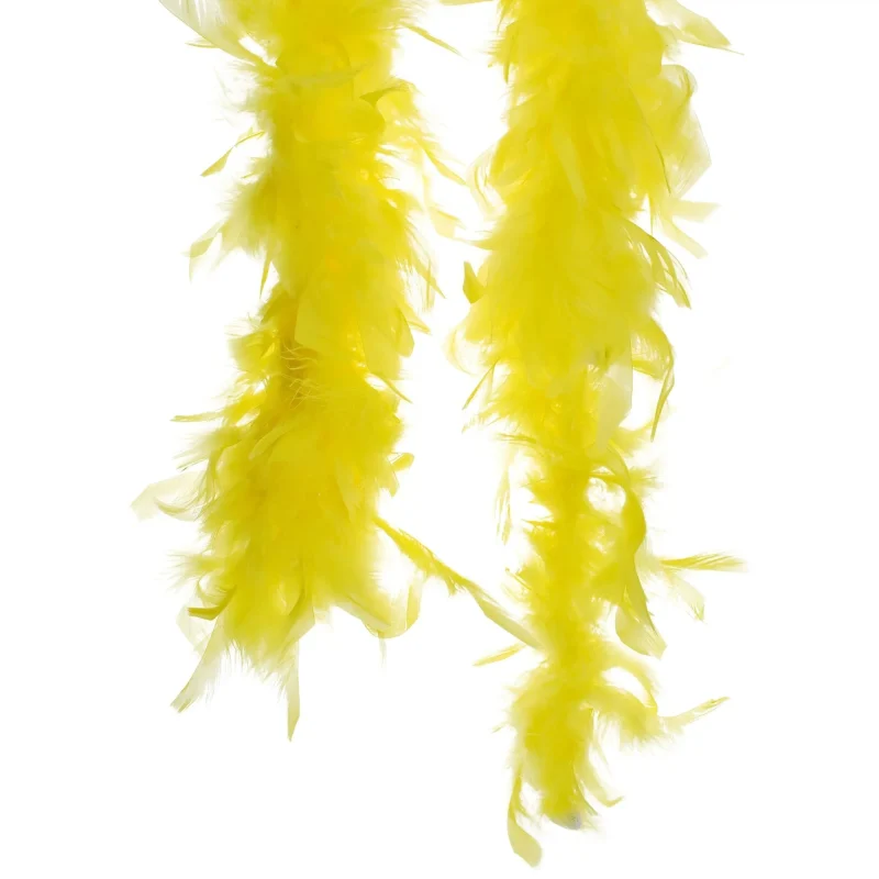 chandelle yellow feather boa 2 yards 5 12 oz