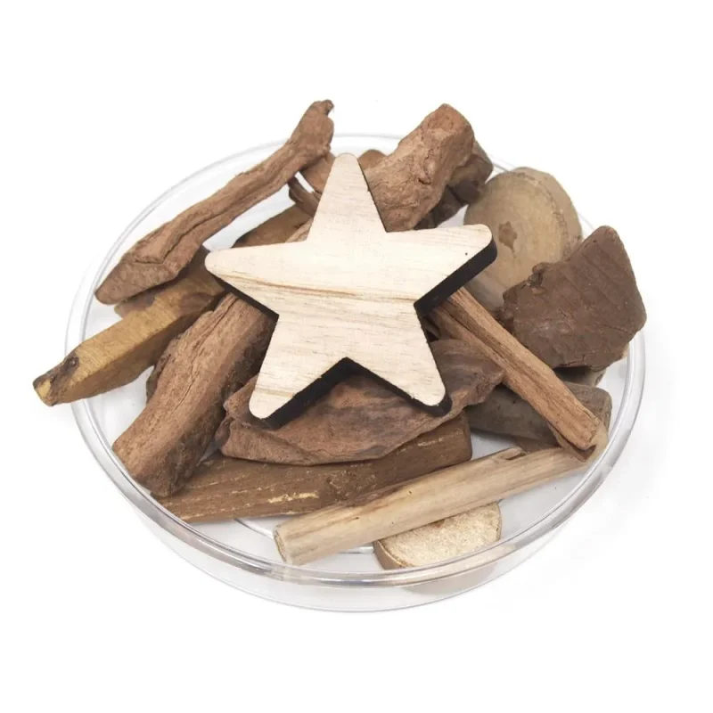 christmas decor wood star bowl filler