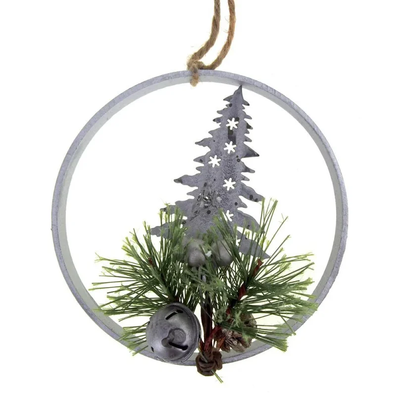 christmas metal tree wall decor 6 5 inch holiday decoration